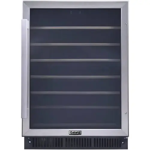 47-Bottle Built-In Wine Cooler In Stainless Steel 47-Bottle Built-In Wine Cooler In Stainless Steel