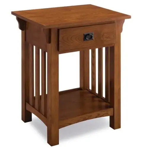 Mission Impeccable One Drawer Nightstand With Shelf,medium Oak Mission Impeccable One Drawer Nightstand With Shelf,medium Oak