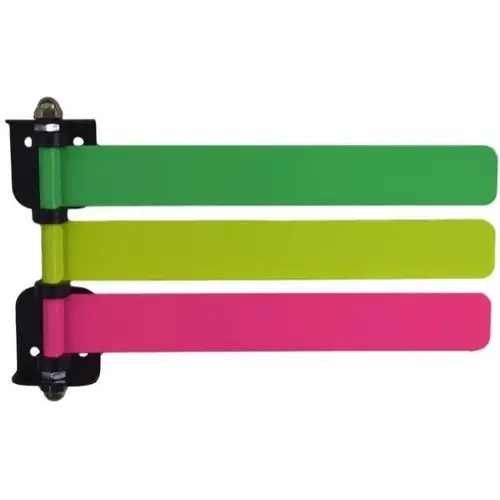 High Visibility Neon 3 Flag System, 8 Wide Flag, Neon Green/Yellow/Pink High Visibility Neon 3 Flag System, 8 Wide Flag, Neon Green/Yellow/Pink