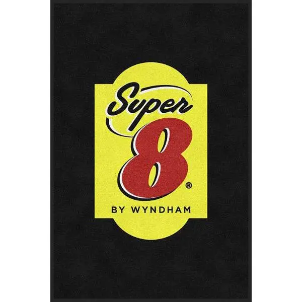 M+A Matting Super 8 Classic Impressions Carpeted Logo Mat 4 ft X 6 ft Vertical 2830374-73046040 M+A Matting Super 8 Classic Impressions Carpeted Logo Mat 4 ft X 6 ft Vertical 2830374-73046040