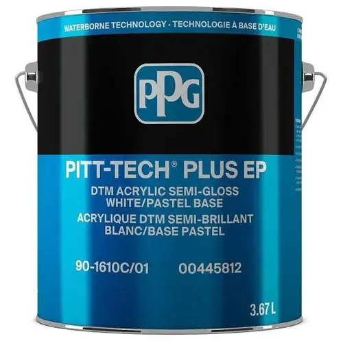 Pitt-Tech Plus Acrylic Semi-Gloss Paint, White Pitt-Tech Plus Acrylic Semi-Gloss Paint, White