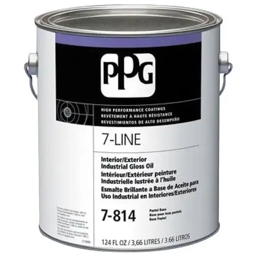 7-Line Industrial Gloss Oil Paint, Black, 5 Gallon 7-Line Industrial Gloss Oil Paint, Black, 5 Gallon