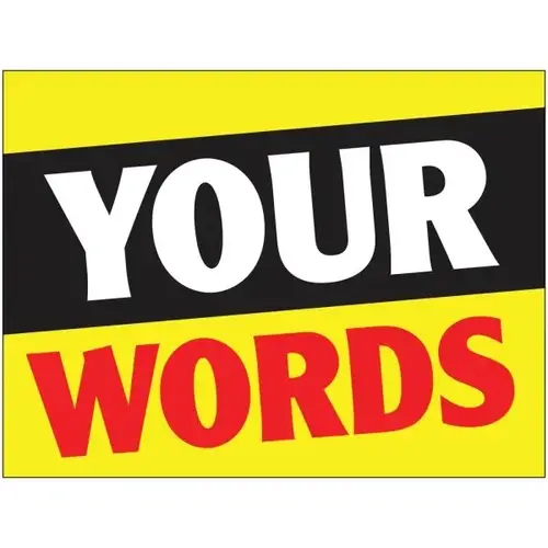 Coroplast Semi-Custom Reflective Amenity Sign, Yellow, 24 X 18 Coroplast Semi-Custom Reflective Amenity Sign, Yellow, 24 X 18