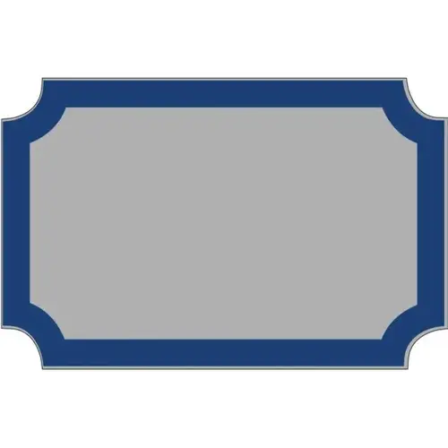 Custom Dimensional Sign With Notched Corners, Smooth Finish, 17 X 11 Custom Dimensional Sign With Notched Corners, Smooth Finish, 17 X 11