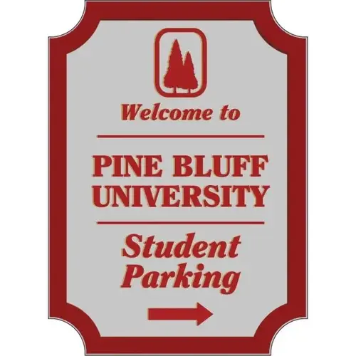 Custom Dimensional Sign With Notched Corners, Smooth Finish, 16 X 22 Custom Dimensional Sign With Notched Corners, Smooth Finish, 16 X 22