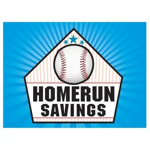 Coroplast Semi-Custom Yard Sign, Home Plate, 24 X 18 Coroplast Semi-Custom Yard Sign, Home Plate, 24 X 18