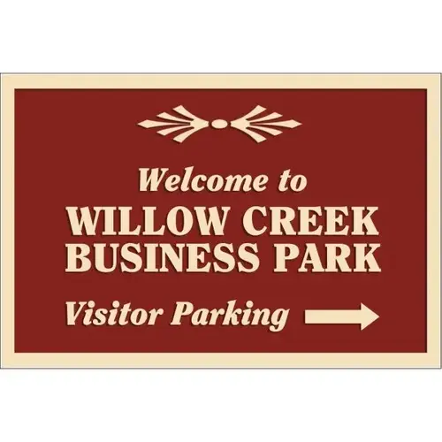 Custom Dimensional Sign With Straight Corners, Smooth Finish, 36 X 24 Custom Dimensional Sign With Straight Corners, Smooth Finish, 36 X 24