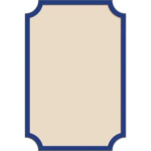 Custom Dimensional Sign With Notched Corners, Smooth Finish, 24 X 36 Custom Dimensional Sign With Notched Corners, Smooth Finish, 24 X 36