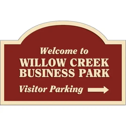 Custom Dimensional Sign, Arched Top, Smooth Finish, 36 X 24 Custom Dimensional Sign, Arched Top, Smooth Finish, 36 X 24