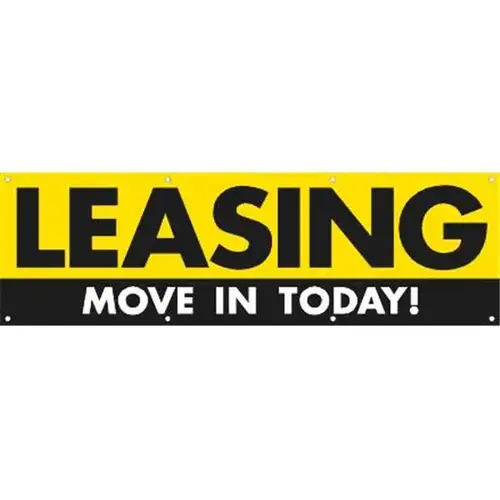 Horizontal Leasing Move In Today! Banner, 10 ft X 3 ft Horizontal Leasing Move In Today! Banner, 10 ft X 3 ft