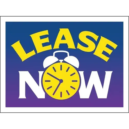 Aluminum Lease Now Reflective Amenity Sign, 24 X 18 Aluminum Lease Now Reflective Amenity Sign, 24 X 18