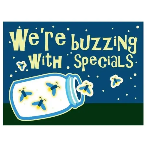 Coroplast Semi-Custom Yard Sign, Lightning Bugs, 24 X 18 Coroplast Semi-Custom Yard Sign, Lightning Bugs, 24 X 18