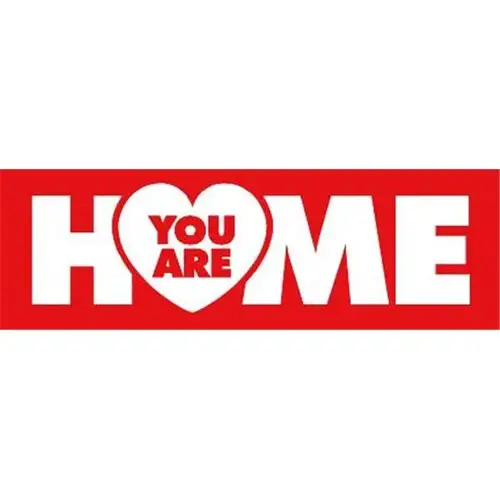 Horizontal You Are Home Banner, Heart, 15 ft X 4 ft Horizontal You Are Home Banner, Heart, 15 ft X 4 ft