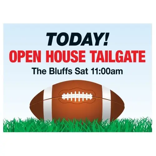Coroplast Semi-Custom Sign, Sports Fan Rent Event 1, 24 X 18 Coroplast Semi-Custom Sign, Sports Fan Rent Event 1, 24 X 18