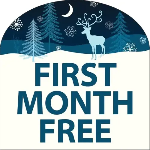 Coroplast Semi-Custom Yard Sign, Snowy Night, 32 X 32 Coroplast Semi-Custom Yard Sign, Snowy Night, 32 X 32