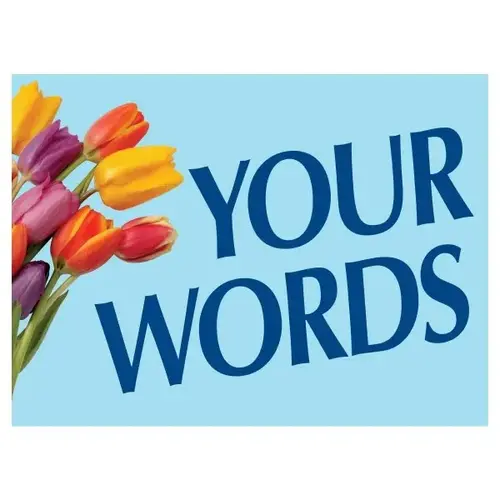 Coroplast Semi-Custom Amenity Sign, Tulips, 24 X 18 Coroplast Semi-Custom Amenity Sign, Tulips, 24 X 18