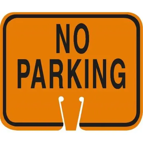 No Parking Traffic Cone, Snap-On Sign No Parking Traffic Cone, Snap-On Sign