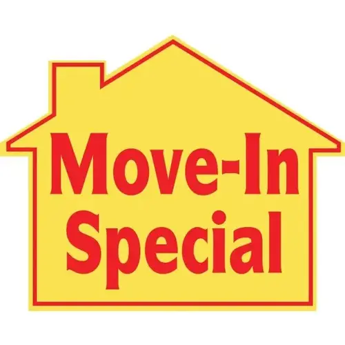 Promotional Move In Special House Sign, 22-1/2 X 18 Promotional Move In Special House Sign, 22-1/2 X 18