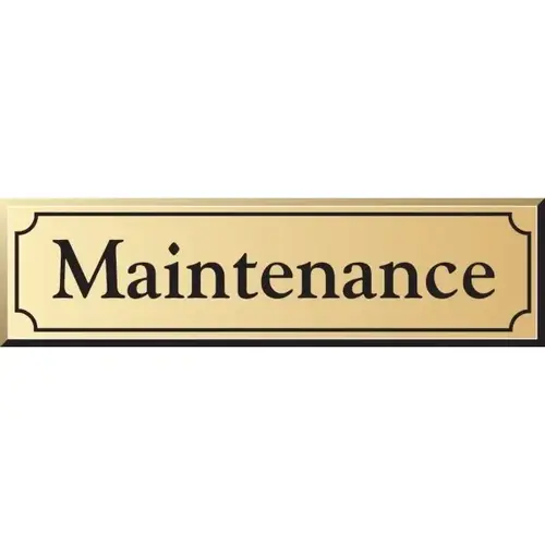 Front Engraved Sign, Gold, 8 X 2 Front Engraved Sign, Gold, 8 X 2