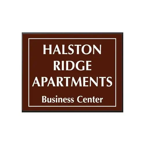 Front Engraved Sign, Brown, 10 X 8 Front Engraved Sign, Brown, 10 X 8