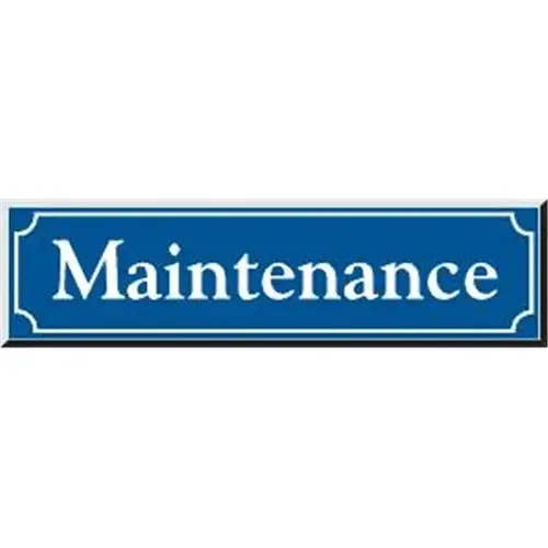 Front Engraved Sign, Blue, 8 X 2 Front Engraved Sign, Blue, 8 X 2