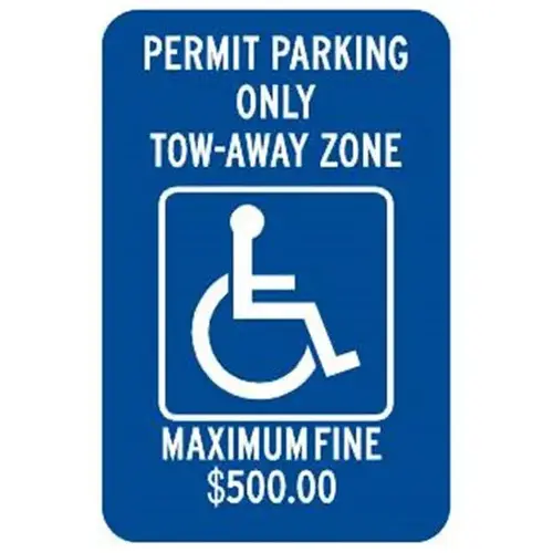 Georgia Disabled/Symbol Disabled Parking Sign, Reflective, 12 X 18" Georgia Disabled/Symbol Disabled Parking Sign, Reflective, 12 X 18"