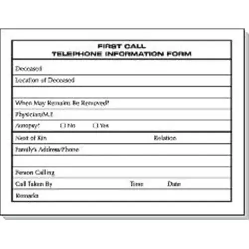 First Call Telephone Message Pad/forms, Package Of 100 First Call Telephone Message Pad/forms, Package Of 100