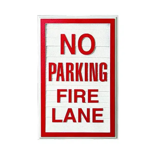 No Parking Fire Lane Dimensional Sign, Custom Color, 11 X 17 No Parking Fire Lane Dimensional Sign, Custom Color, 11 X 17