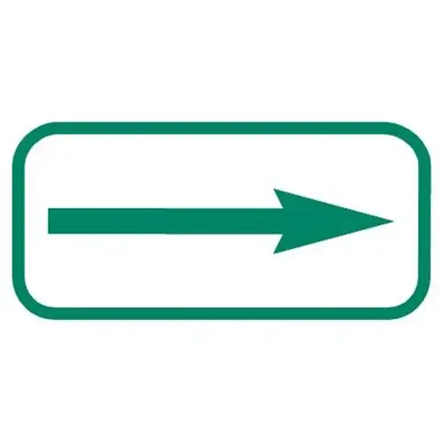 Left Or Right Arrow Supplemental Sign, Non-Reflective, 12 X 6" Left Or Right Arrow Supplemental Sign, Non-Reflective, 12 X 6"