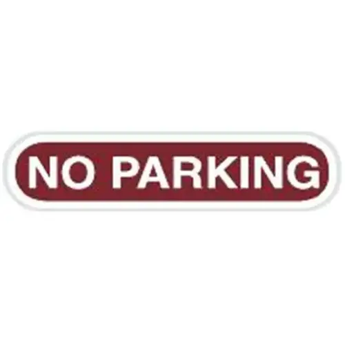 No Parking Dimensional Sign, Custom Color, Non-Reflective, 24 X 6-1/2 No Parking Dimensional Sign, Custom Color, Non-Reflective, 24 X 6-1/2