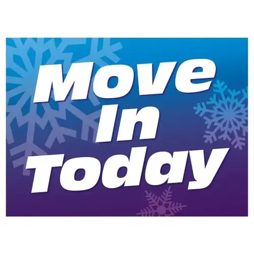 Coroplast Semi-Custom Yard Sign, Winter Snow, 24 X 18 Coroplast Semi-Custom Yard Sign, Winter Snow, 24 X 18
