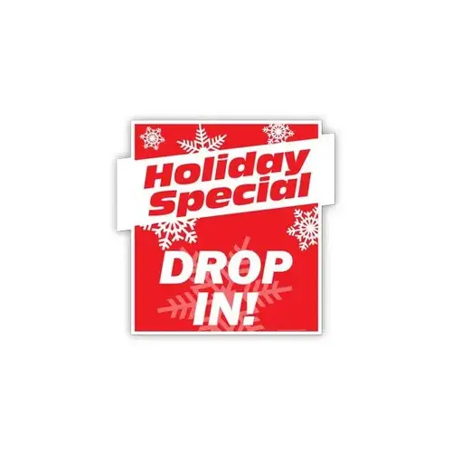 Holiday Themed Semi-Custom Yard Sign, Snowflakes, 32 X 32 Holiday Themed Semi-Custom Yard Sign, Snowflakes, 32 X 32
