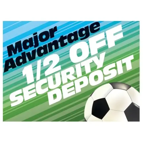 Coroplast Semi-Custom Yard Sign, Soccer, 24 X 18 Coroplast Semi-Custom Yard Sign, Soccer, 24 X 18