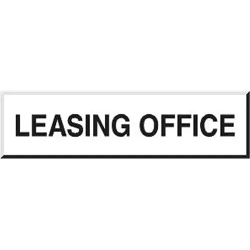 Front Engraved Sign, White, 8 X 2 Front Engraved Sign, White, 8 X 2