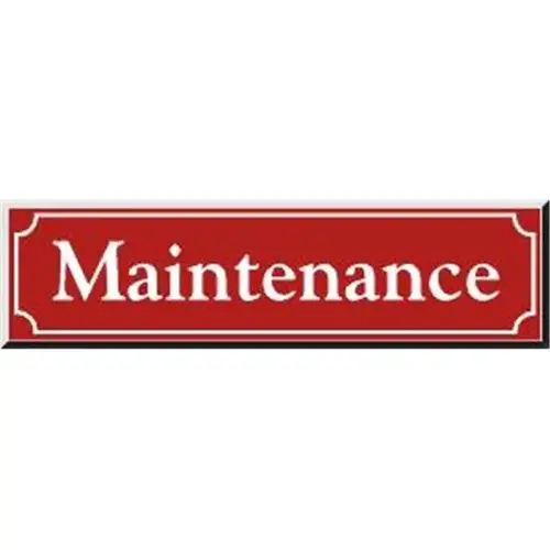 Front Engraved Sign, Red, 8 X 2 Front Engraved Sign, Red, 8 X 2