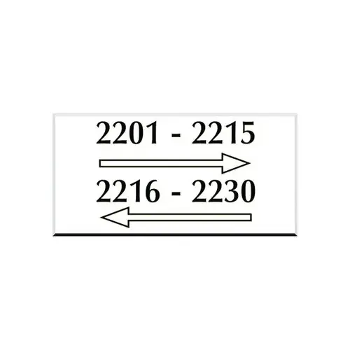 Front Engraved Sign, White, 8 X 5 Front Engraved Sign, White, 8 X 5