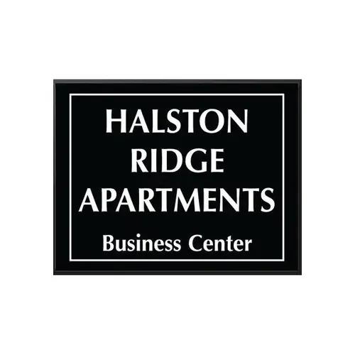 Front Engraved Sign, Black, 10 X 8 Front Engraved Sign, Black, 10 X 8