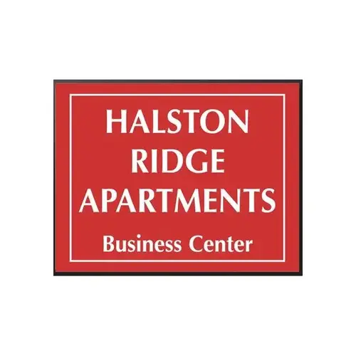 Front Engraved Sign, Red, 10 X 8 Front Engraved Sign, Red, 10 X 8