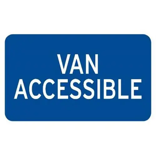 California/Van Accessible Disabled Parking Sign, Reflective, 12 X 8" California/Van Accessible Disabled Parking Sign, Reflective, 12 X 8"