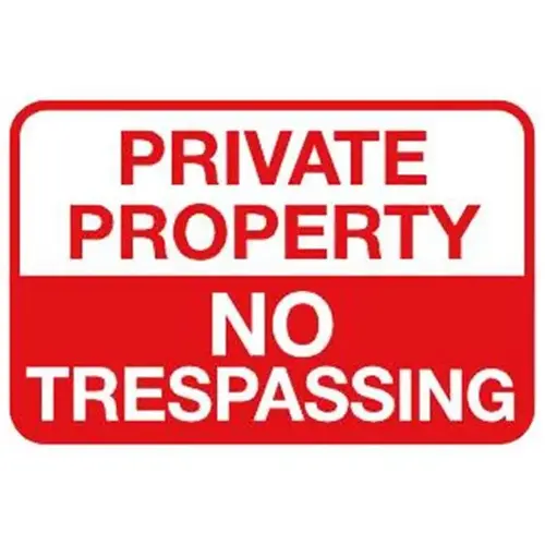 No Trespassing Horizontal Sign, Reflective, 18 X 12 No Trespassing Horizontal Sign, Reflective, 18 X 12