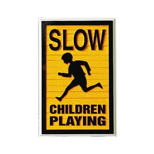 Slow/Children Playing Dimensional Sign, Custom Color, 11 X 17 Slow/Children Playing Dimensional Sign, Custom Color, 11 X 17