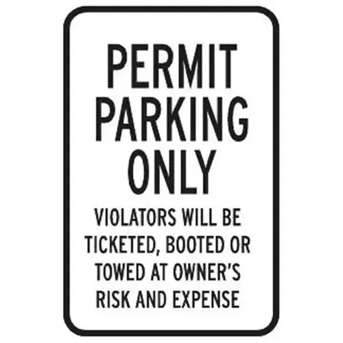 Ticket/Boot Warning Sign, Reflective, 12 X 18 Ticket/Boot Warning Sign, Reflective, 12 X 18