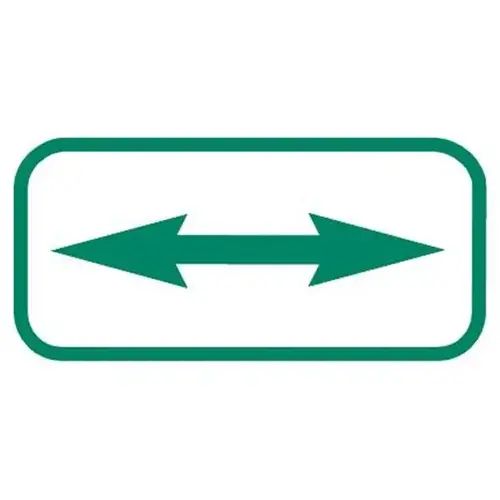 Directional Arrows Supplemental Sign, Non-Reflective, 12 X 6" Directional Arrows Supplemental Sign, Non-Reflective, 12 X 6"