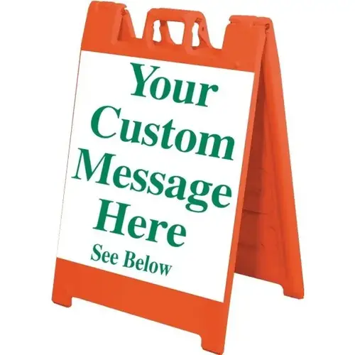 Custom Permanent A Frame Kit, Orange, 25 X 36 Custom Permanent A Frame Kit, Orange, 25 X 36