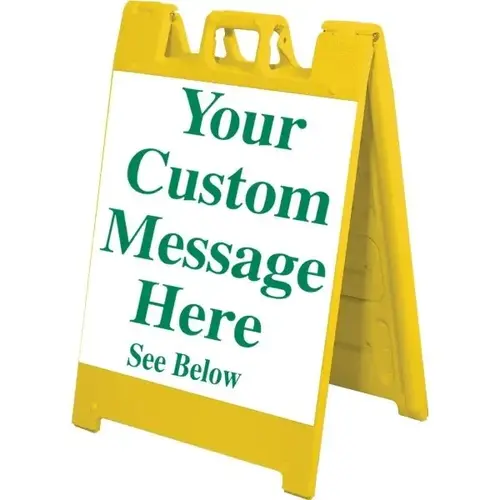 Custom Permanent A Frame Kit, Yellow, 25 X 36 Custom Permanent A Frame Kit, Yellow, 25 X 36