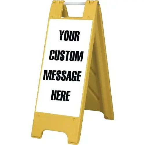 Custom Permanent A Frame Kit, Yellow, 13 X 36 Custom Permanent A Frame Kit, Yellow, 13 X 36