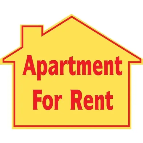 Promotional Apartment For Rent House Sign, 22-1/2 X 18 Promotional Apartment For Rent House Sign, 22-1/2 X 18