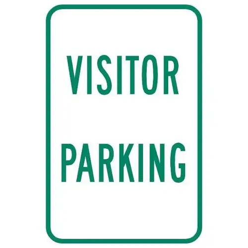 Visitor Parking Sign, Reflective, 12 X 18 Visitor Parking Sign, Reflective, 12 X 18