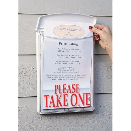 Outdoor Brochure Box, 8-1/2 X 11 Outdoor Brochure Box, 8-1/2 X 11