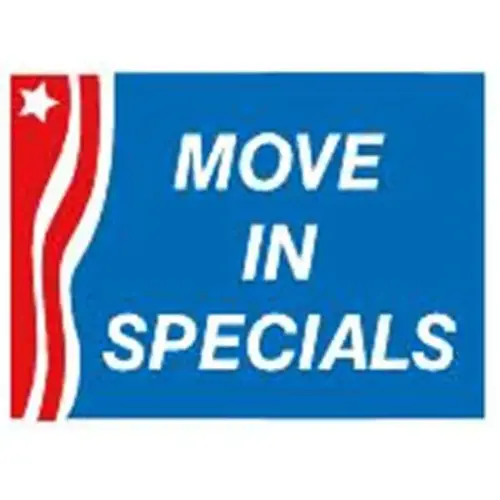 Coroplast Move In Specials Amenity Sign, Patriotic, 24 X 18 Coroplast Move In Specials Amenity Sign, Patriotic, 24 X 18